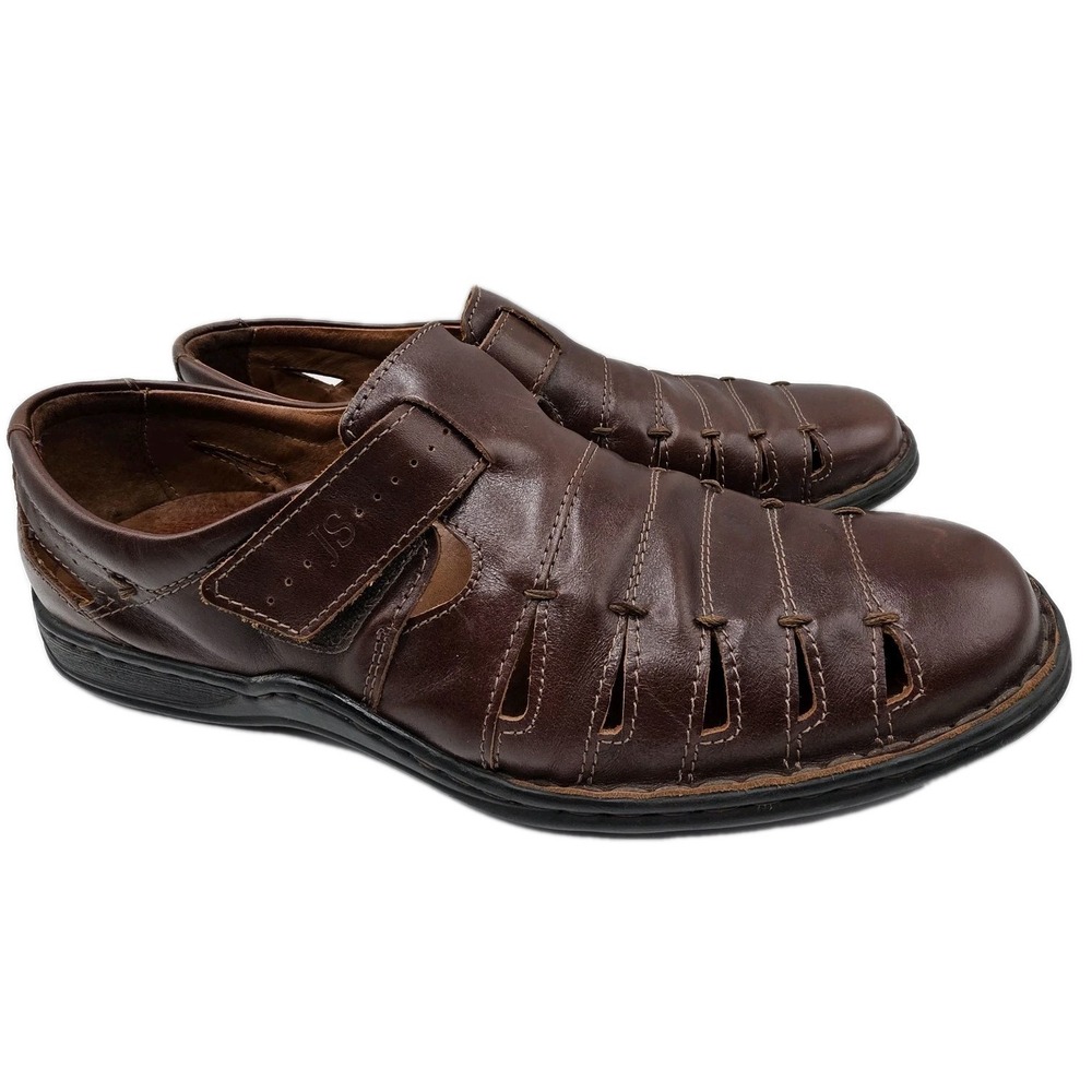 Joseph Seibel Fisherman Sandals Men's 44 US 10.5 Brown Leather Shoes Comfort